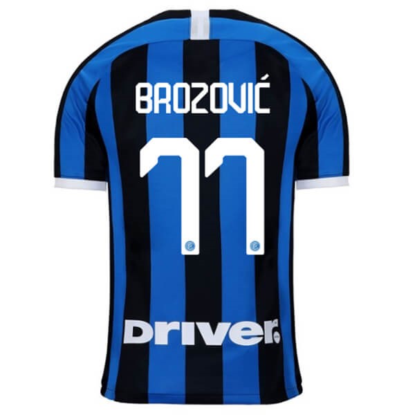 Camiseta Inter Milan NO.77 Brozovic 1ª Kit 2019 2020 Azul